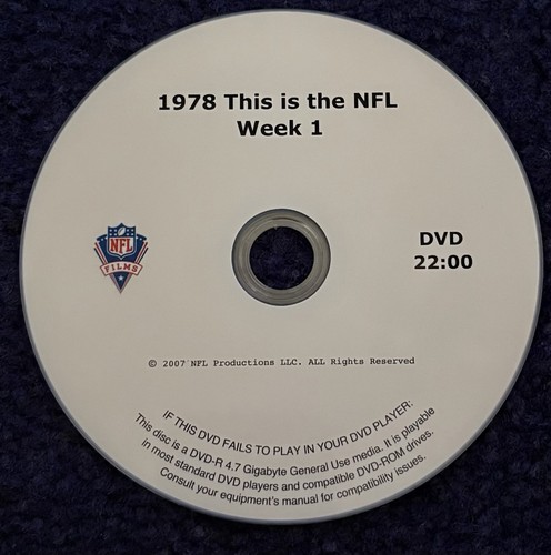 1978 this the nfl week - is,
